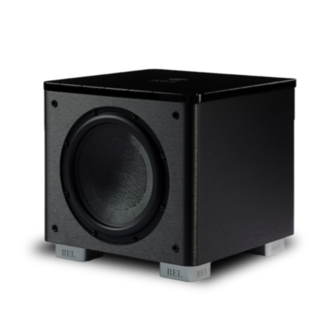 REL HT1003 Subwoofer Schwarz Frontansicht
