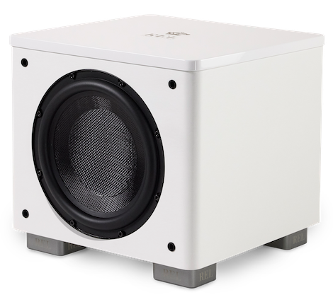 REL HT1003 Subwoofer Weiss Frontansicht