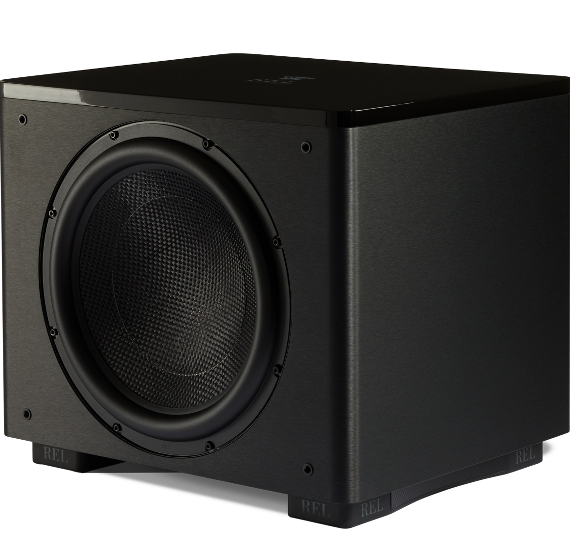 REL HT1510 Subwoofer Schwarz Frontansicht