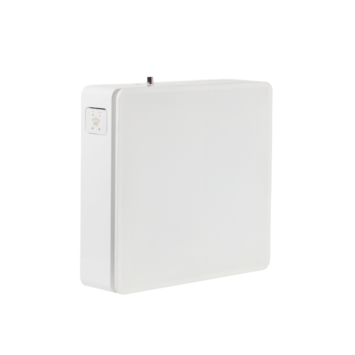 REL Planar PL-1 Subwoofer Weiss Hochglanz Schrägansicht