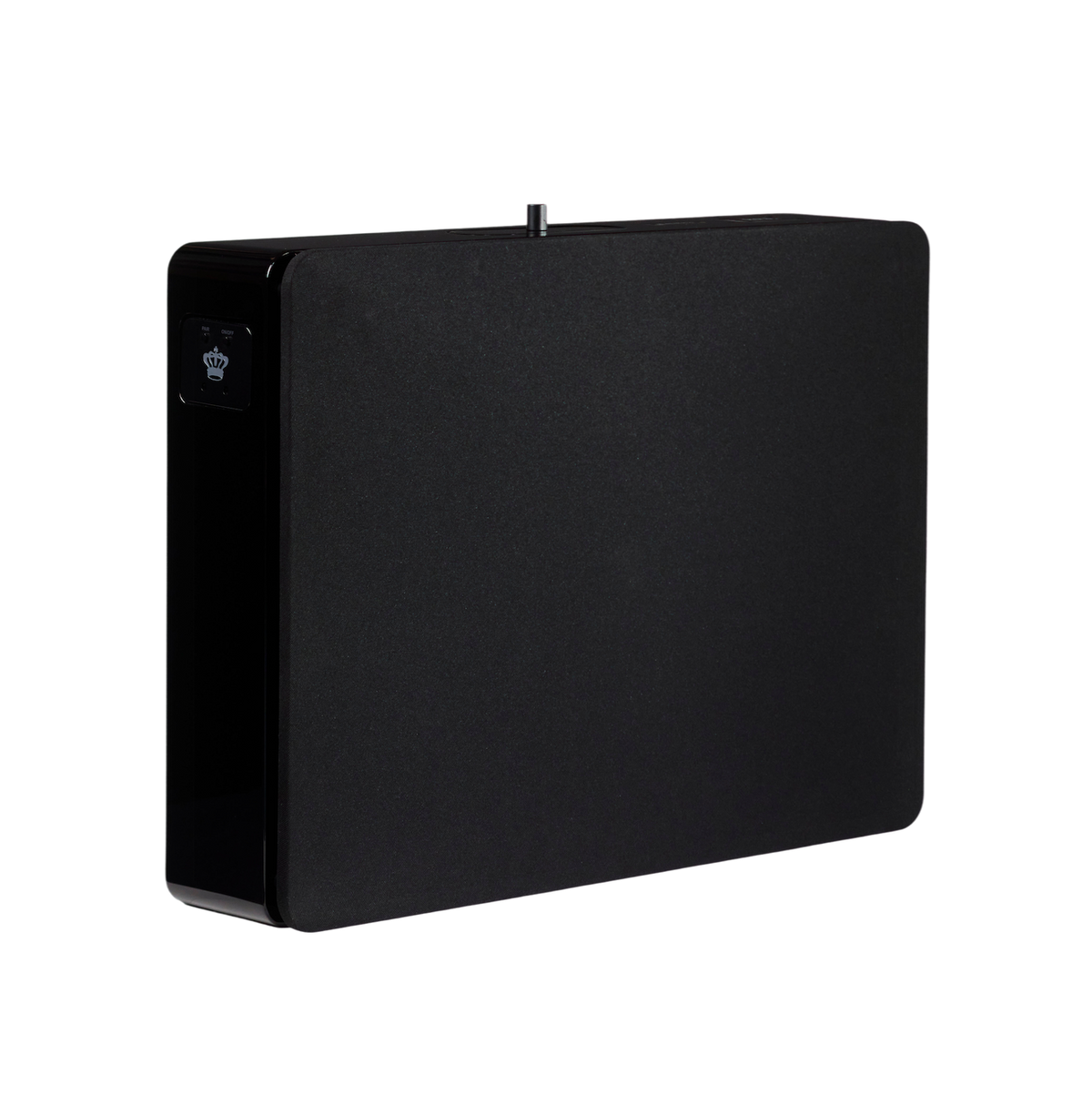 REL Planar PL-2 Subwoofer Schwarz Hochglanz Schrägansicht