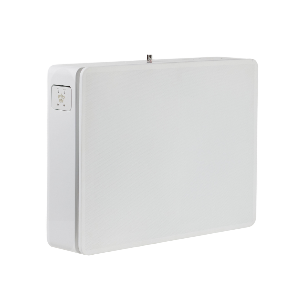 REL Planar PL-2 Subwoofer Weiss Hochglanz Schrägansicht
