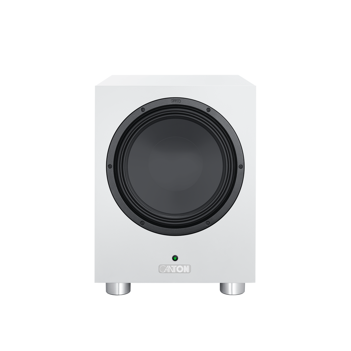 Canton Power Sub 8 S2 Aktiv-Subwoofer Weiss Frontansicht
