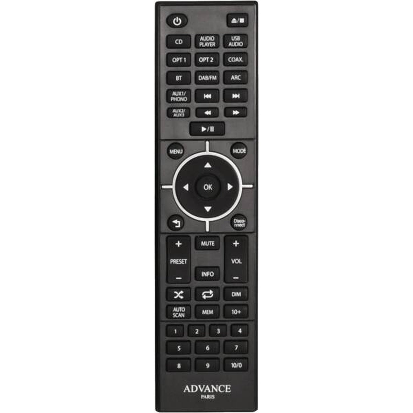 Advance Paris MyCast 7 Streaming-Anlage Fernbedienung
