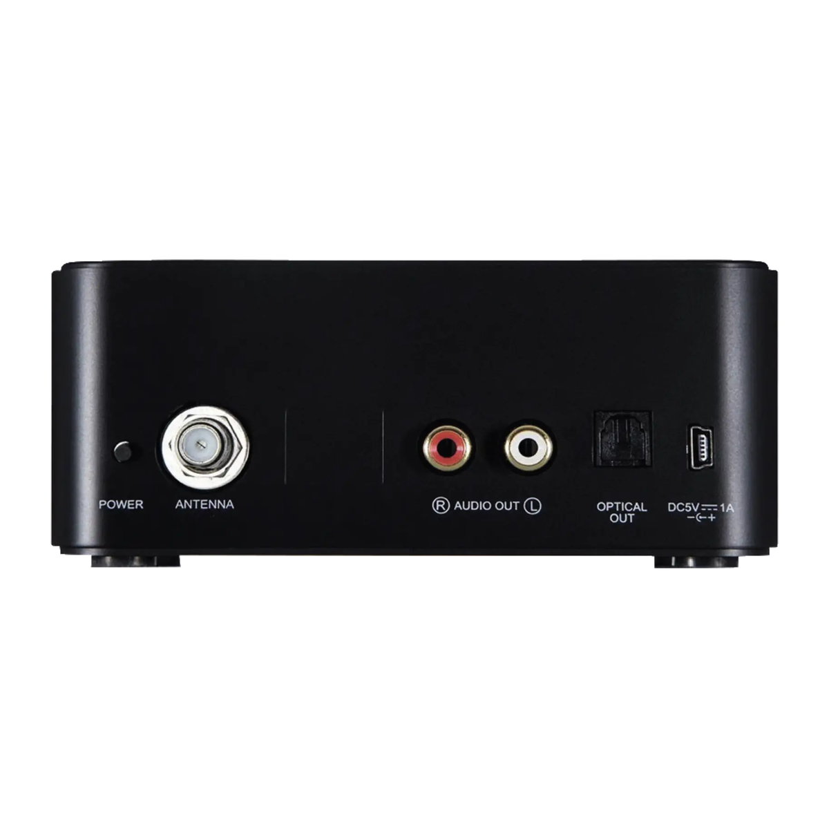 Argon Audio DAB-Adapter 3, Rückansicht mit Anschlüssen