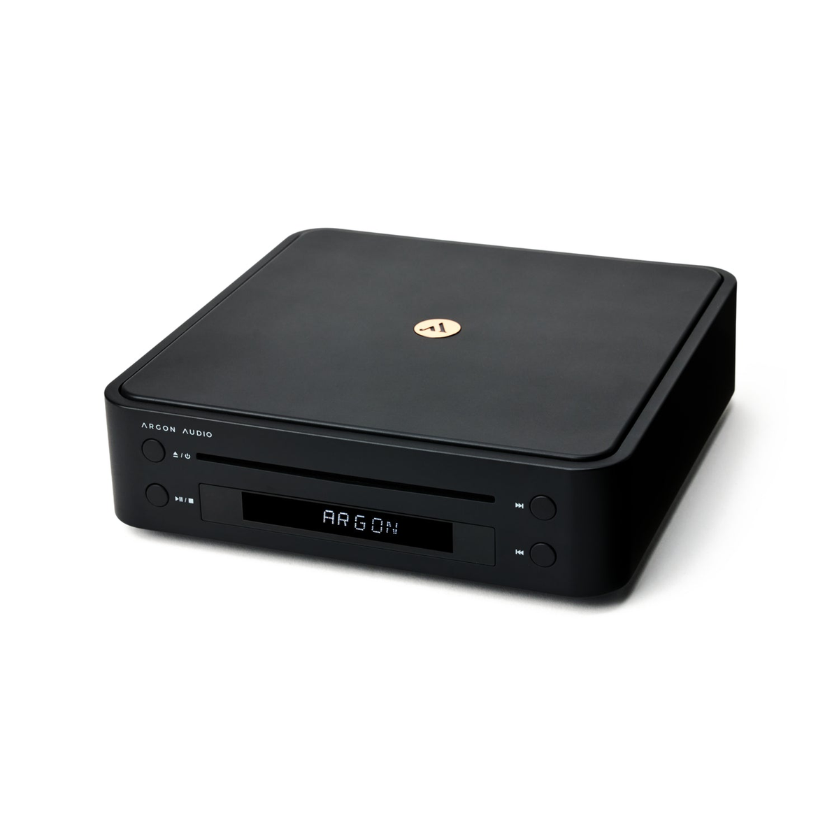 Argon Audio CD1 CD-Player in Schwarz, Frontansicht