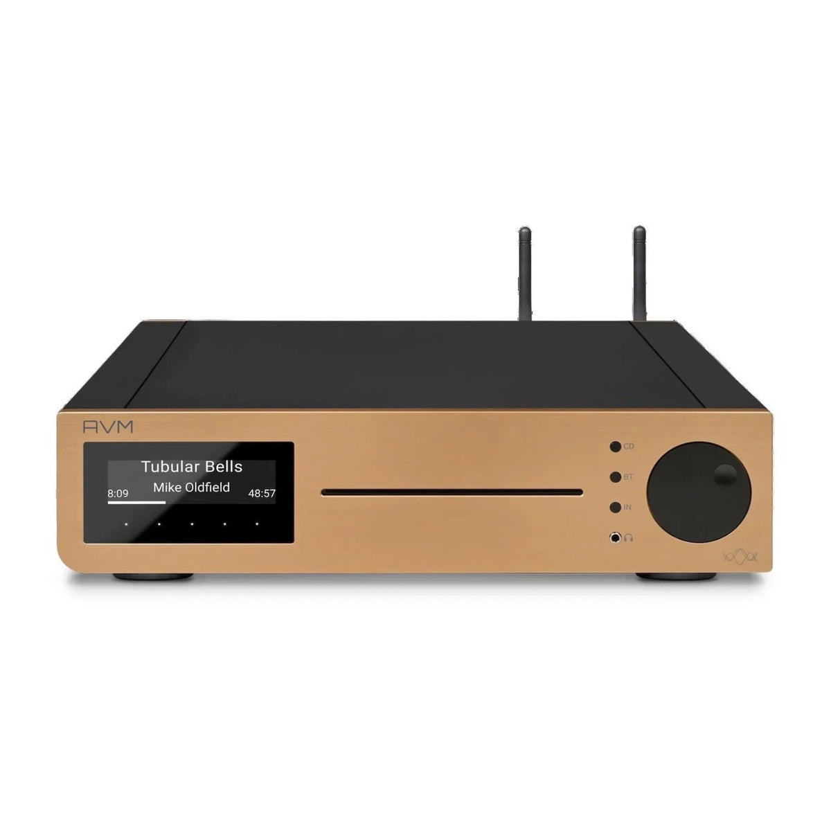 AVM Inspiration CS 2.3 Streaming-Vollverstärker mit CD Bronze Edition, Schrägansicht 2