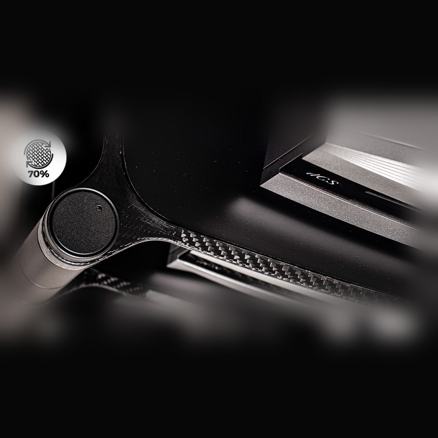 Bassocontinuo Aeon Light Carbon Audio Rack Detailansicht