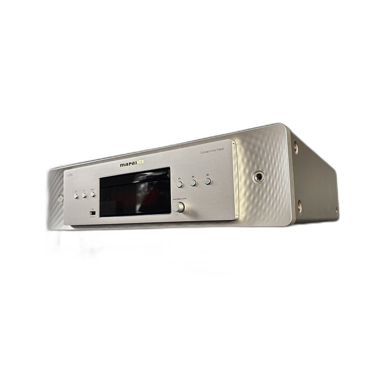 Bassocontinuo Ultra Feet Level 1 Grün Isolationsfuss im Einsatz unter einem HiFi-Gerät