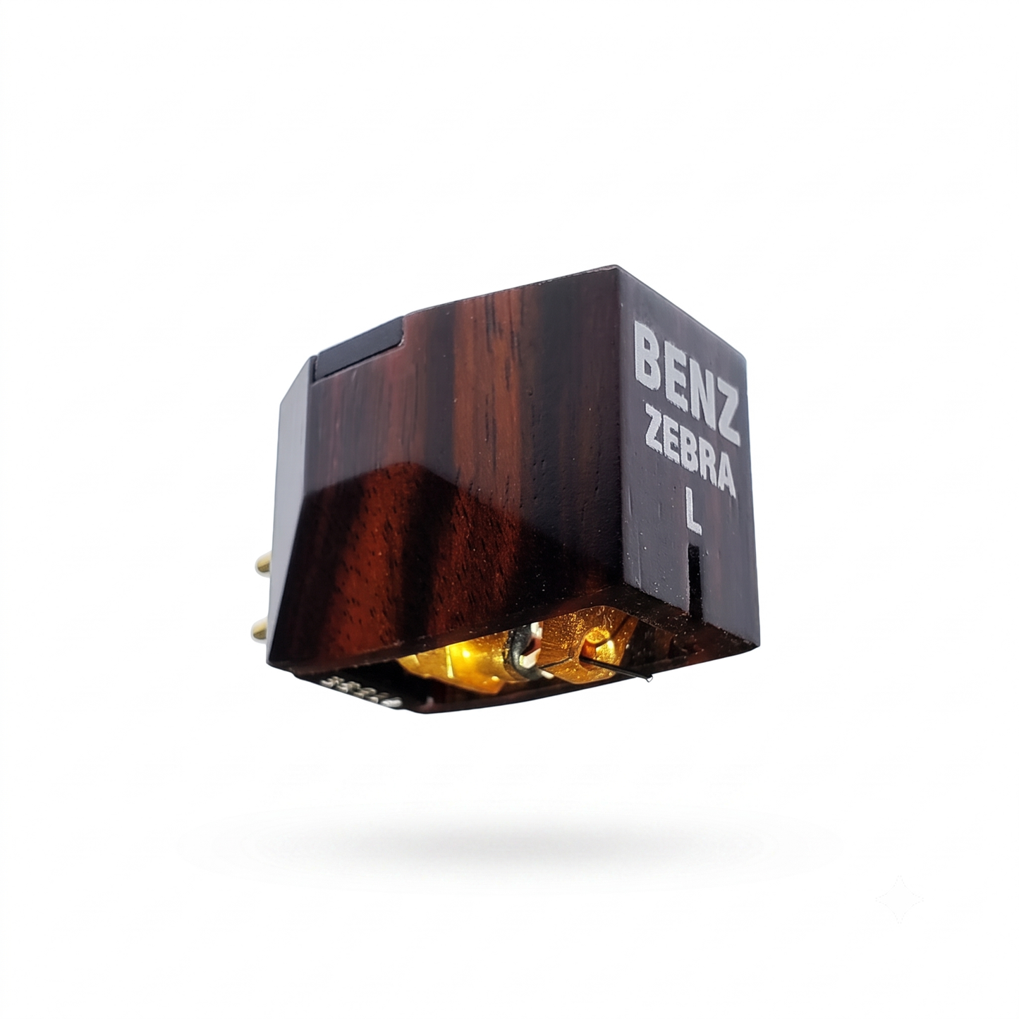 Benz Micro Zebra L MC-Tonabnehmer Moving Coil mit Zebrano-Holzbody Schrägansicht