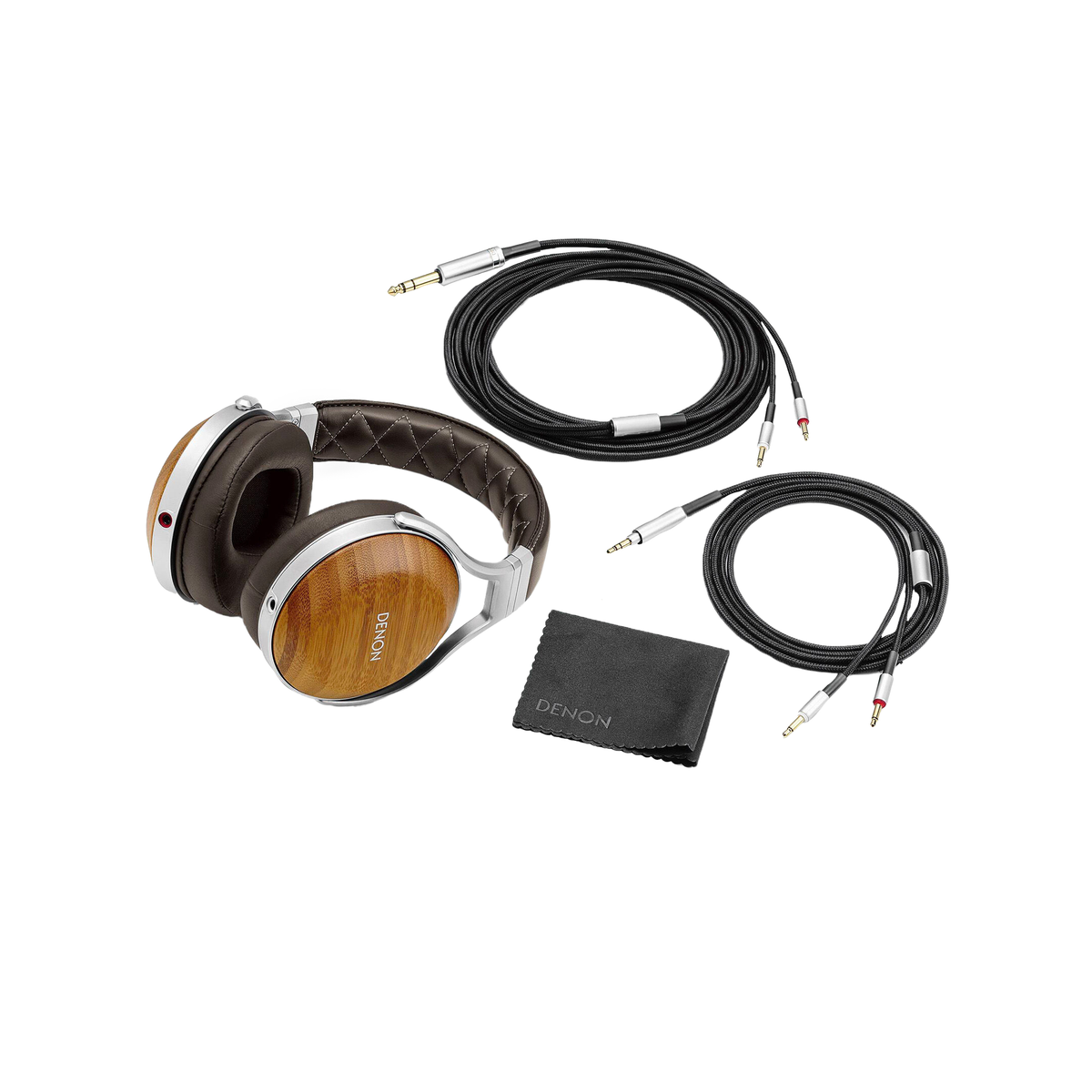 Denon AH-D9200 Over-Ear-Kopfhörer, Lieferumfang mit Kabeln und Zubehör