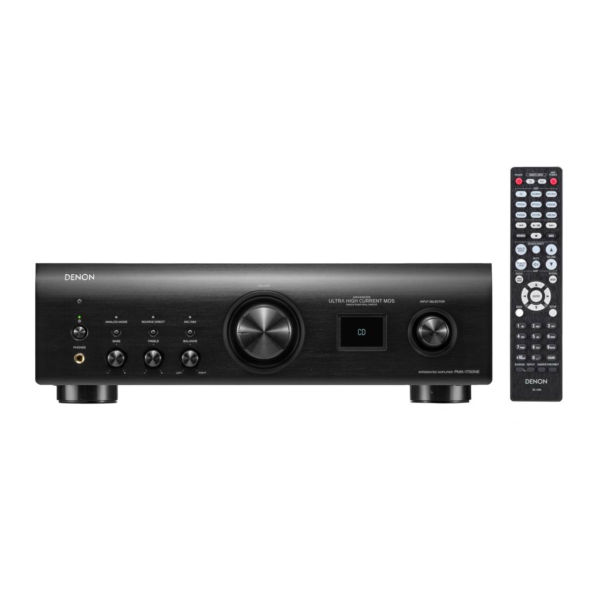 Denon PMA-1700NE Stereo-Vollverstärker mit mitgelieferter Fernbedienung RC-1249