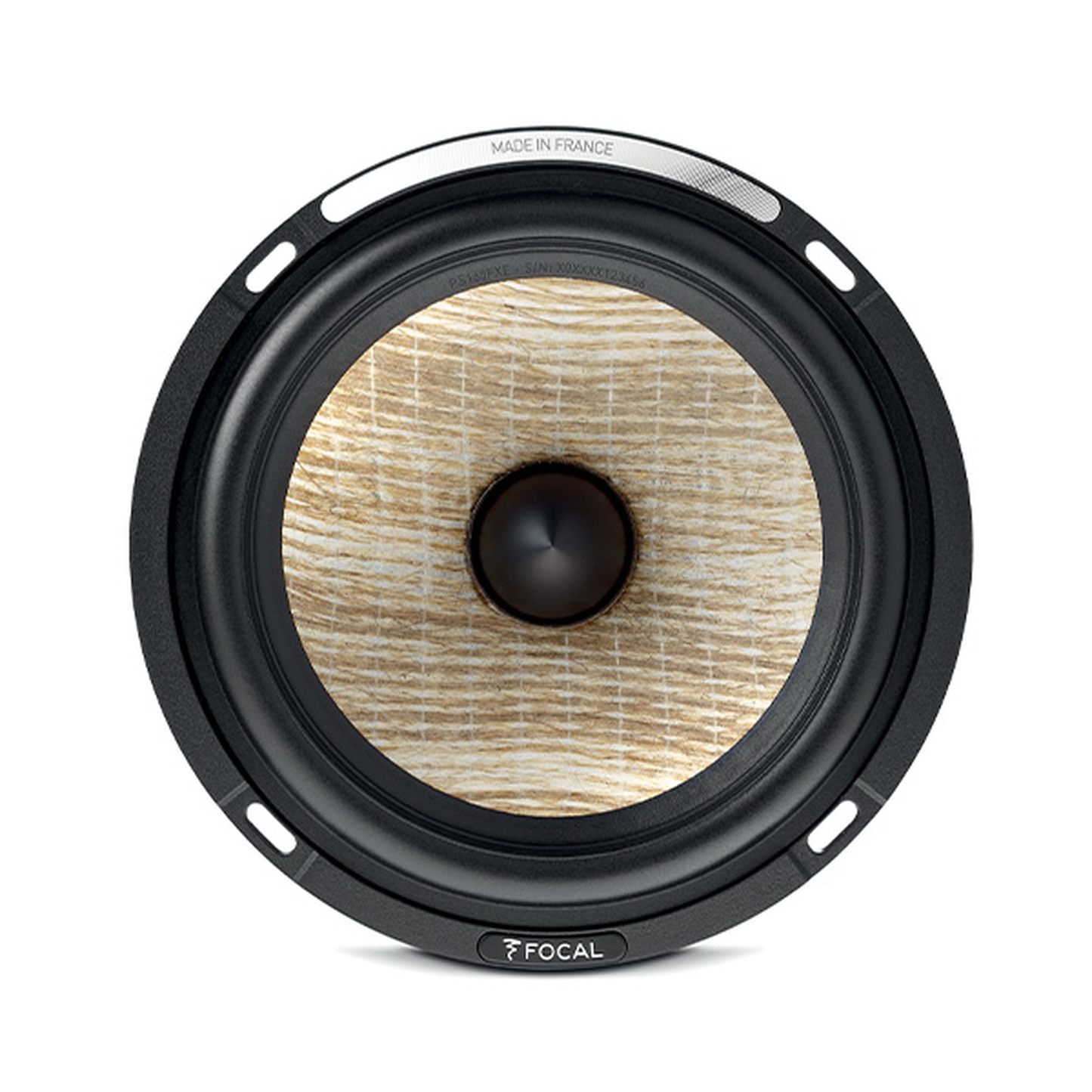 Focal Aria SR900 Surround-Lautsprecher Schwarz Detailansicht Tieftöner mit Flax-Membran