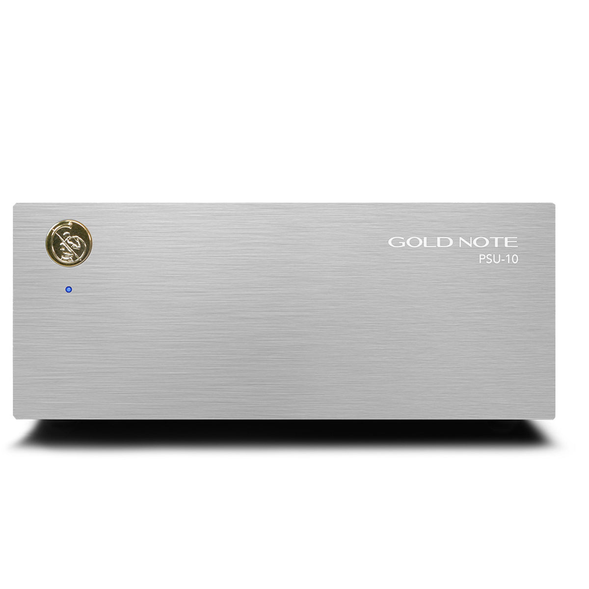 Gold Note PSU-10 Phono-Netzteil für PH-10 Frontansicht in Silber
