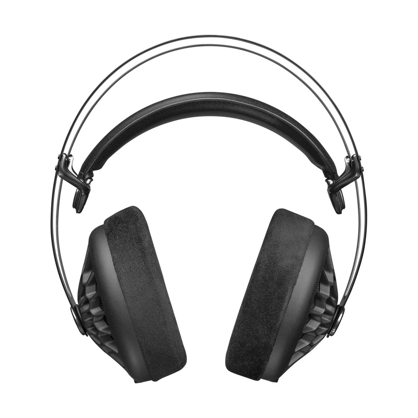 Meze Audio 105 AER Over-Ear-Kopfhörer Rückansicht mit Velours-Ohrpolstern und Doppelbügel