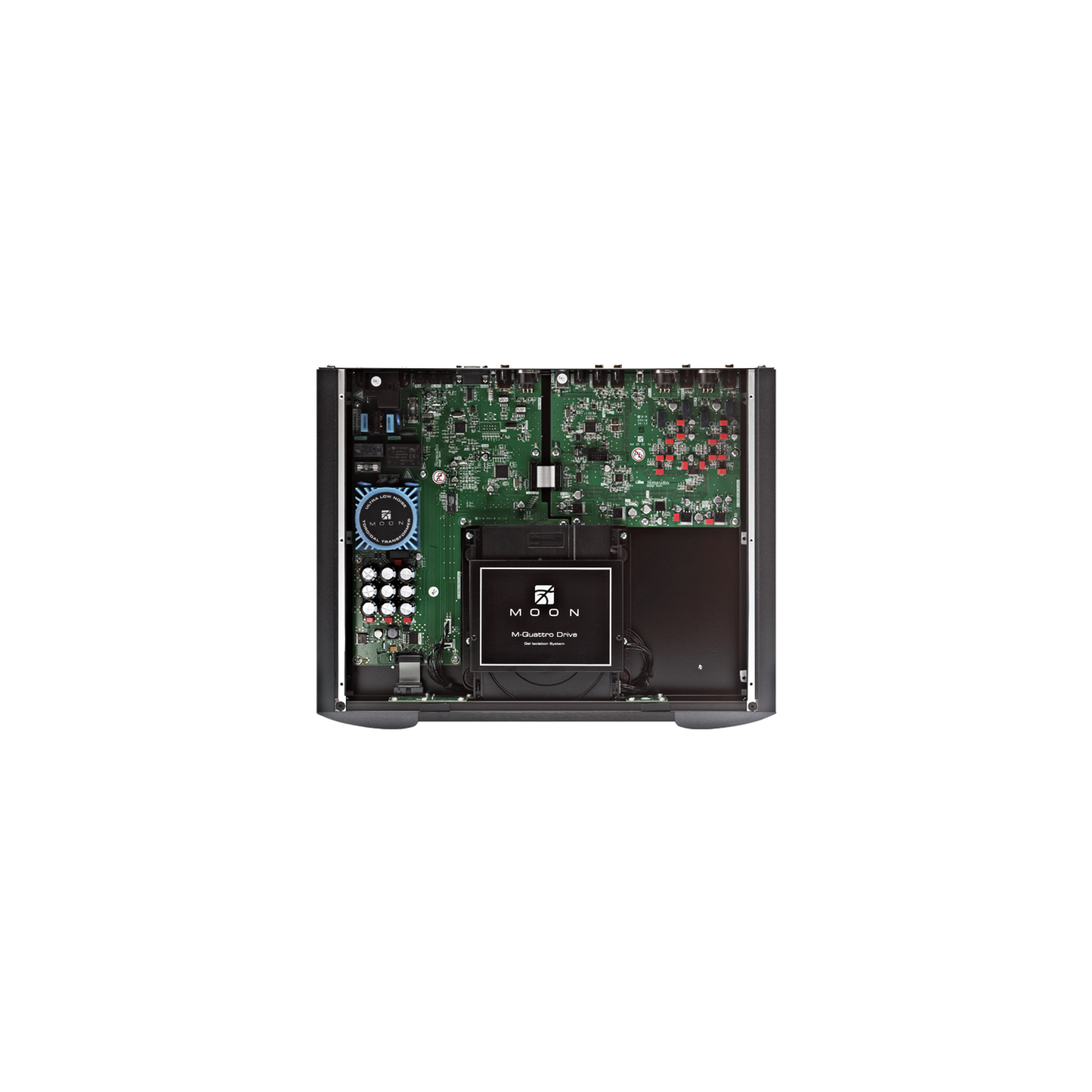 MOON 260D CD-Transport mit DAC Detailansicht silber schwarz