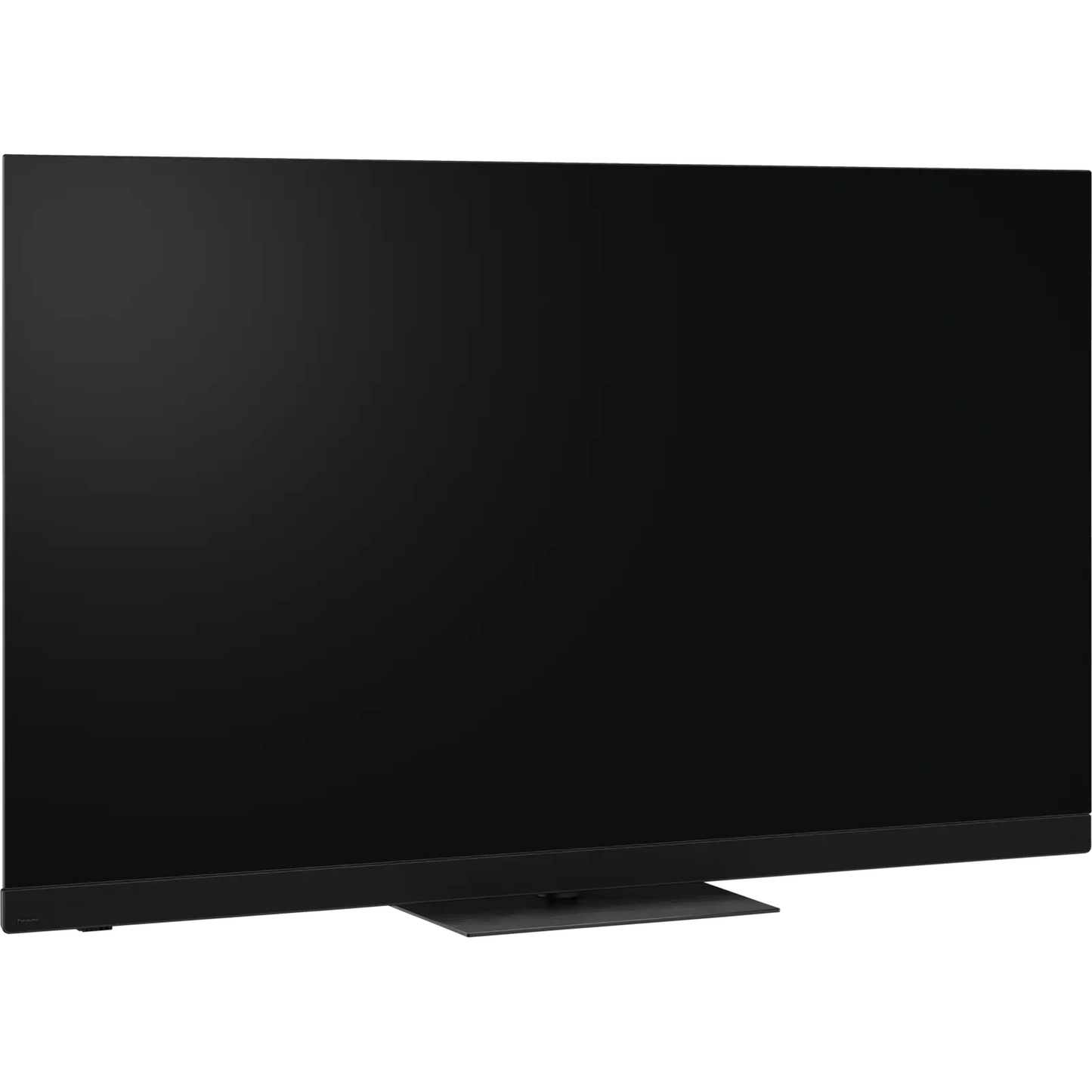 Panasonic TV-77Z90BEK OLED-Fernseher Schrägansicht von rechts mit Standfuss