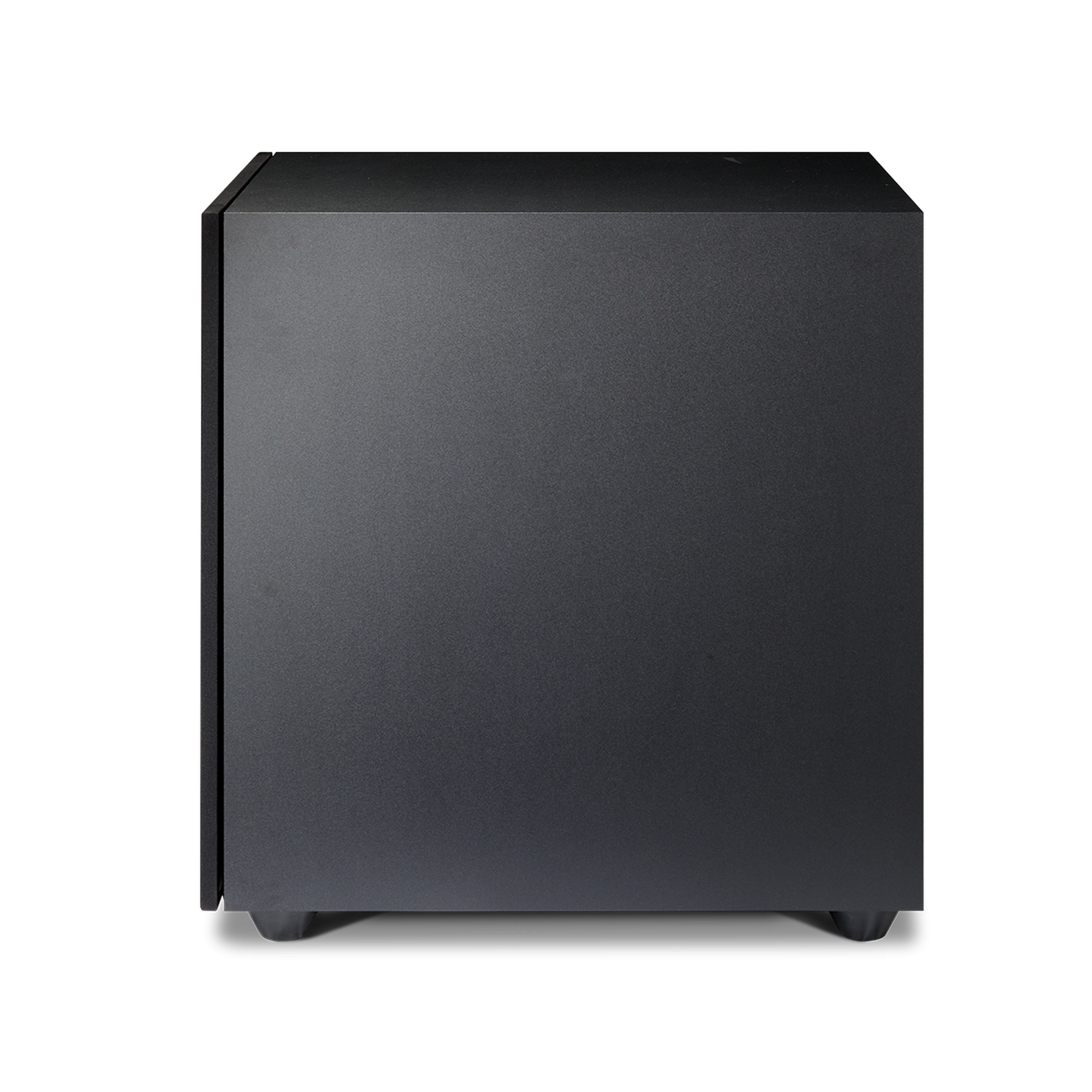 Paradigm Defiance X15 Subwoofer Seitenansicht mit montierter Abdeckung, Black Satin