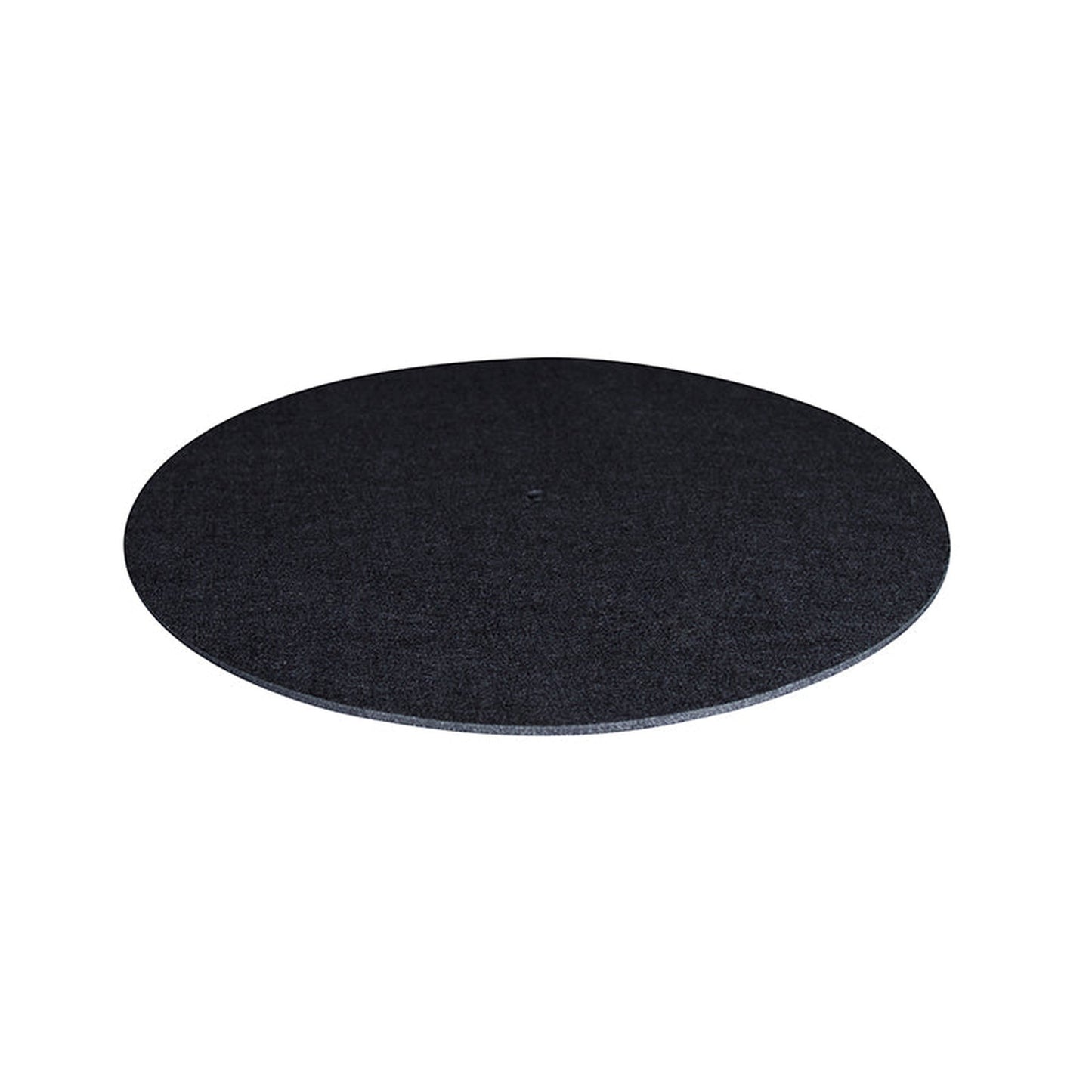 Plattentellerauflage Filzmatte universal Schwarz Schrägansicht