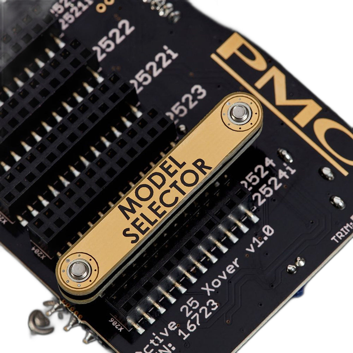 PMC Active Twenty5 Upgrade Aktiv-Nachrüstkit Detailansicht Model Selector auf der Platine
