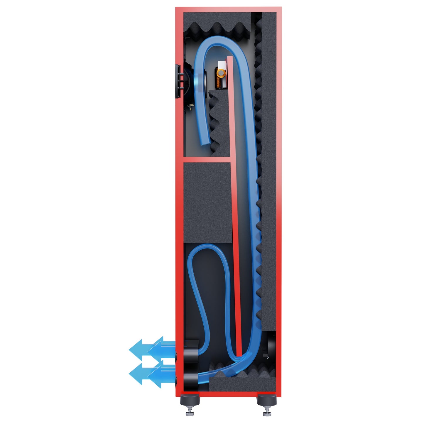 PMC Prodigy 5 Standlautsprecher Funktionsgrafik Advanced Transmission Line Luftführung