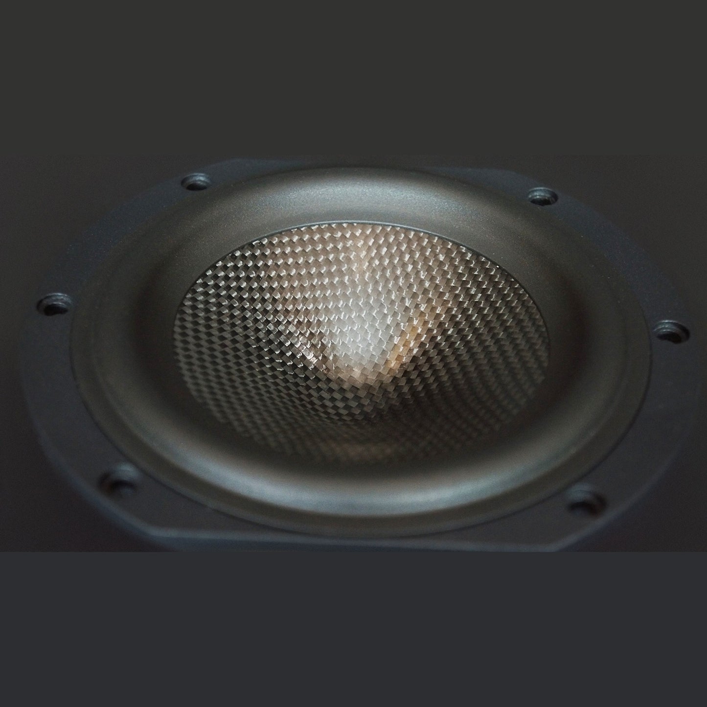 Scansonic HD MB2.5 B Standlautsprecher Detailansicht Membranstruktur des Tief-/Mitteltöners