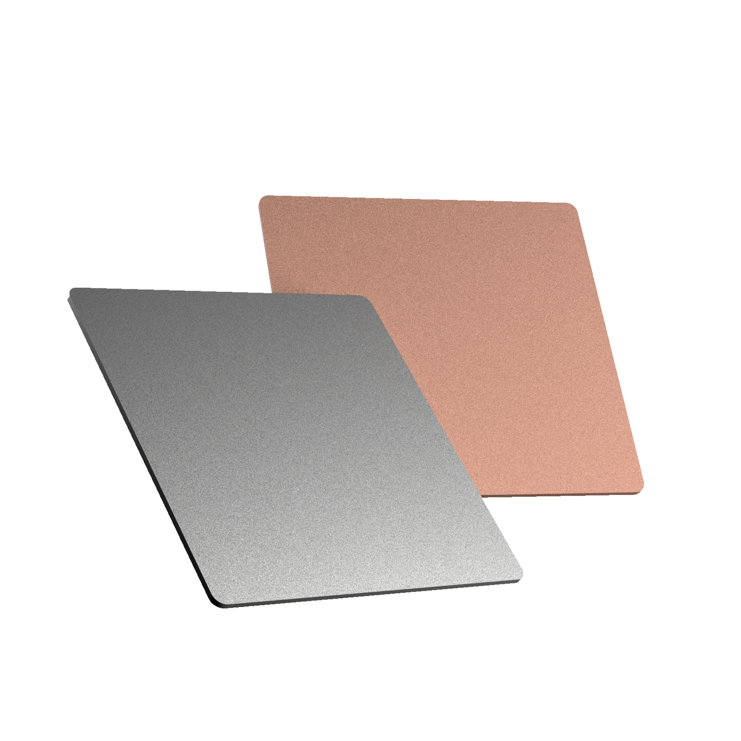 Sonox X150 Standlautsprecher Lieferumfang mit den Aluminium-Deckplatten in Silber und Bronze