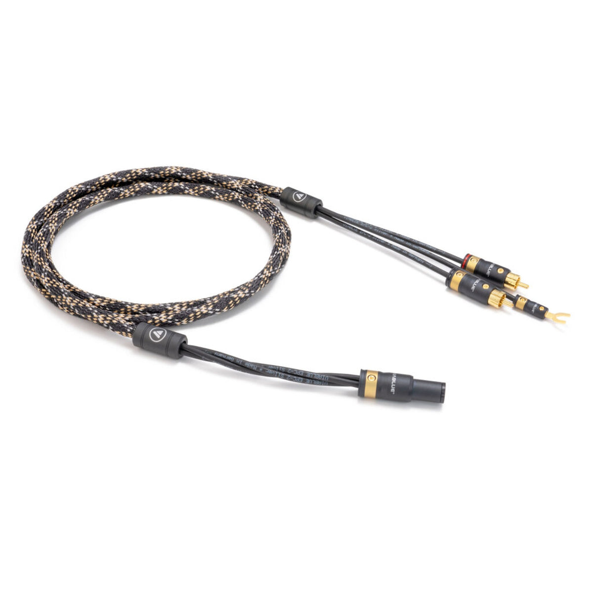 ViaBlue EPC-2 Silver Phono-Tonarmkabel DIN auf Cinch – Frontansicht