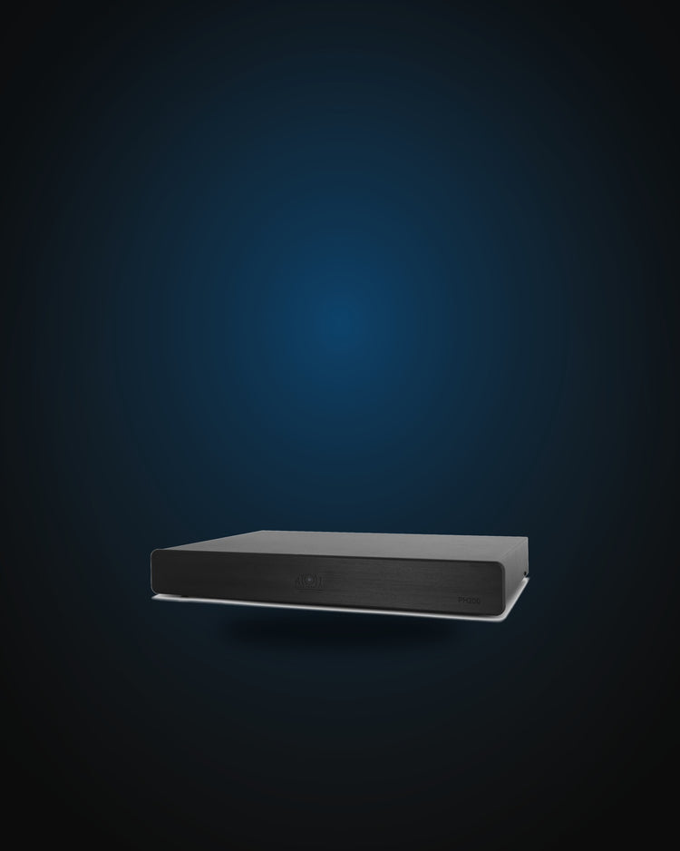Atoll PH200 Phono-Vorverstärker MM/MC, Schwarz, Schrägansicht