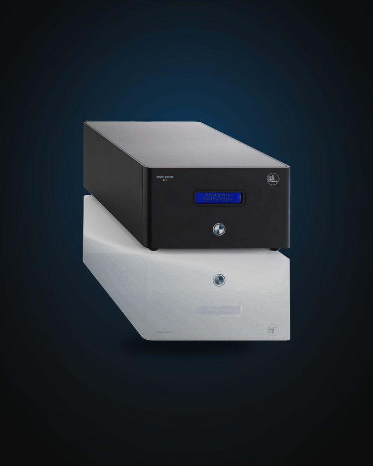 Clearaudio Smart Power 24V Statement Akku-Netzteil, Schwarz, Schrägansicht