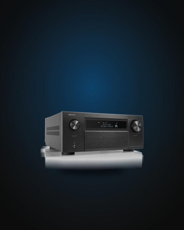 Denon AVC-A1H 15.4-Kanal AV-Receiver, Schwarz, Frontansicht