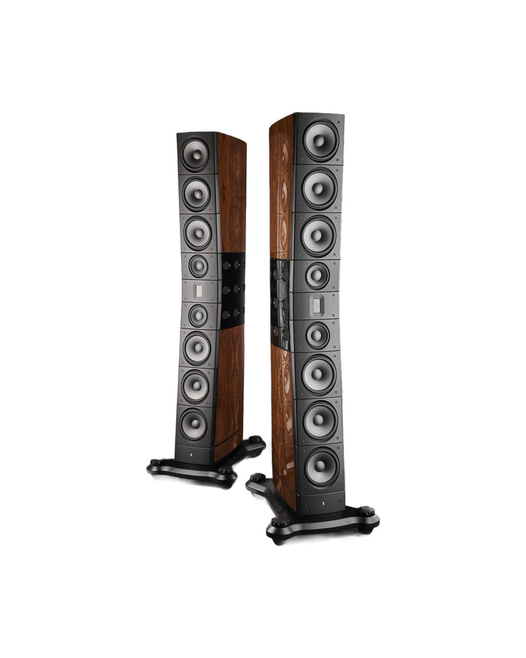 Raidho TD6 Standlautsprecher, Walnut Burl, Frontansicht