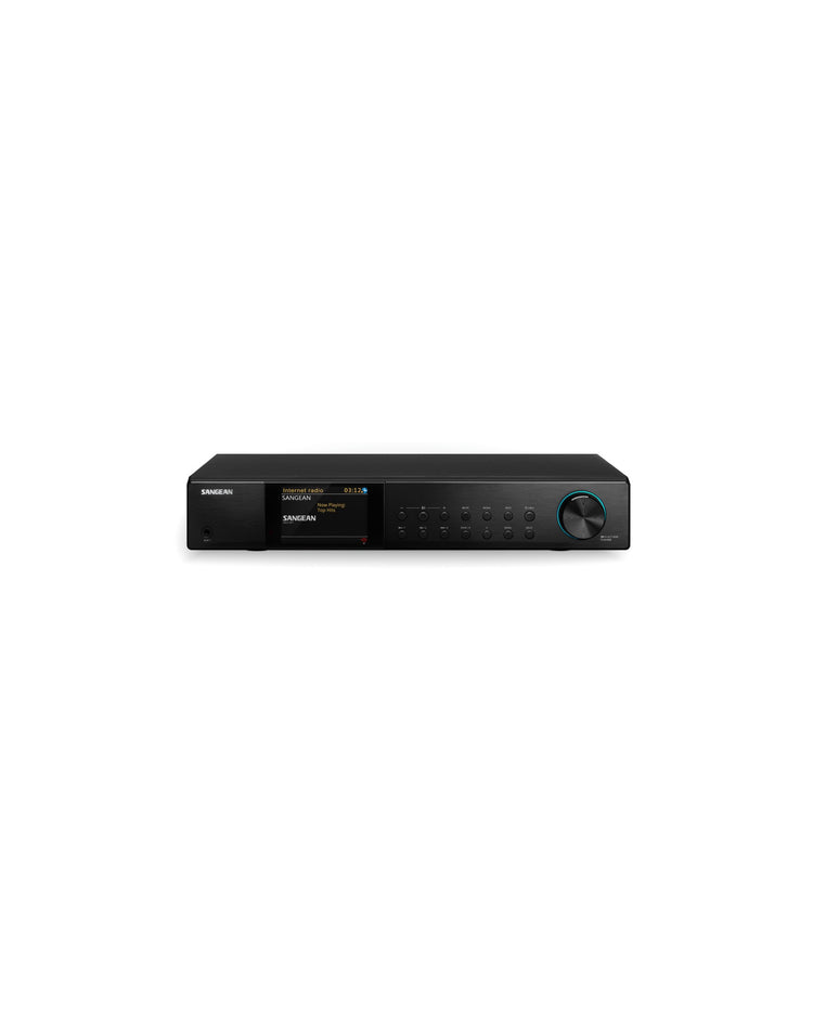 Sangean WFT-4 Internetradio & DAB+ Receiver Frontansicht mit Farbdisplay und Stationstasten