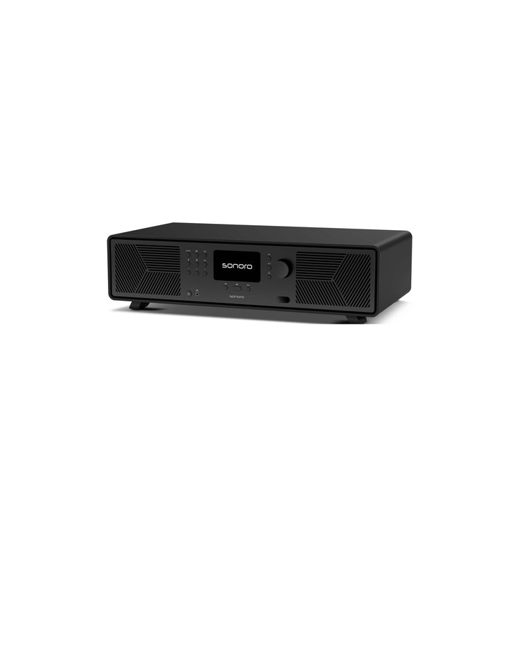 Sonoro Avaton All-in-One System in Schwarz matt, Schrägansicht