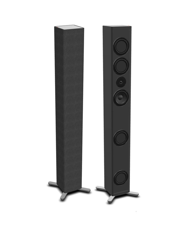 Sonox X150 Standlautsprecher Stereopaar in Anthrazit mit und ohne Stoffbespannung