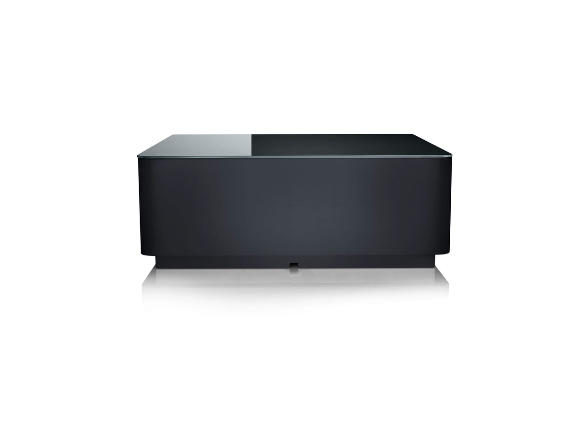 Canton Smart Sub 10 Wireless-Subwoofer Schwarz Rückansicht mit Anschlussfeld