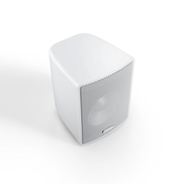 Canton Plus MX.3 Mini-Regallautsprecher Weiss – Schrägansicht