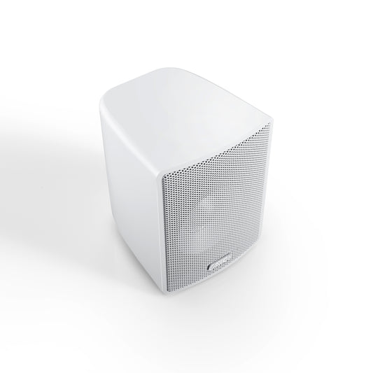 Canton Plus MX.3 Mini-Regallautsprecher Weiss – Schrägansicht