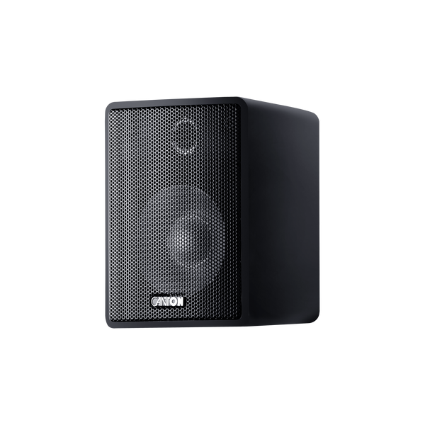 Canton Plus MX.3 Mini-Regallautsprecher Schwarz – Frontansicht