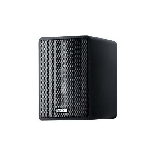 Canton Plus MX.3 Mini-Regallautsprecher Schwarz – Frontansicht