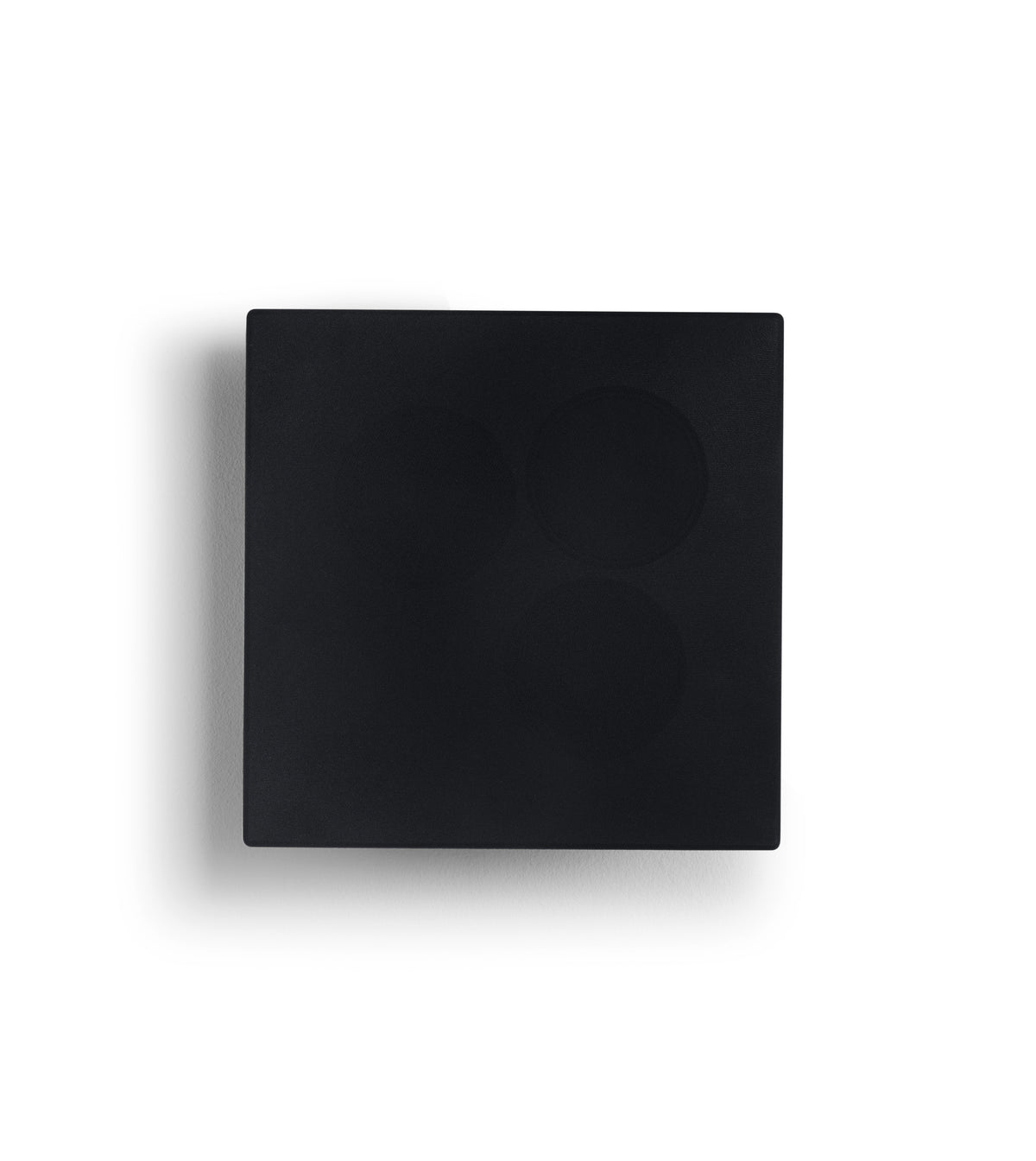 Canton Atelier OnWall 3 On-Wall-Lautsprecher schwarz Frontansicht mit montierter Abdeckung