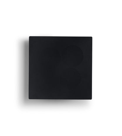 Canton Atelier OnWall 3 On-Wall-Lautsprecher schwarz Frontansicht mit montierter Abdeckung