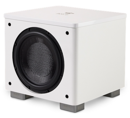 REL HT1003 Subwoofer Weiss Frontansicht