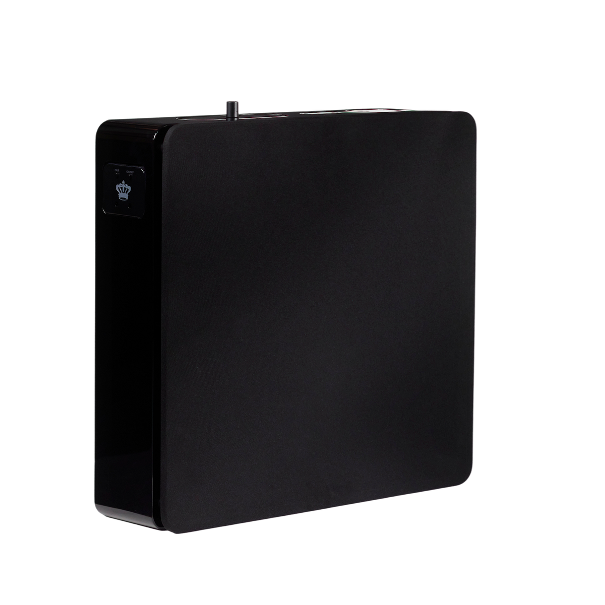 REL Planar PL-1 Subwoofer Schwarz Hochglanz Schrägansicht