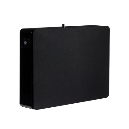 REL Planar PL-2 Subwoofer Schwarz Hochglanz Schrägansicht