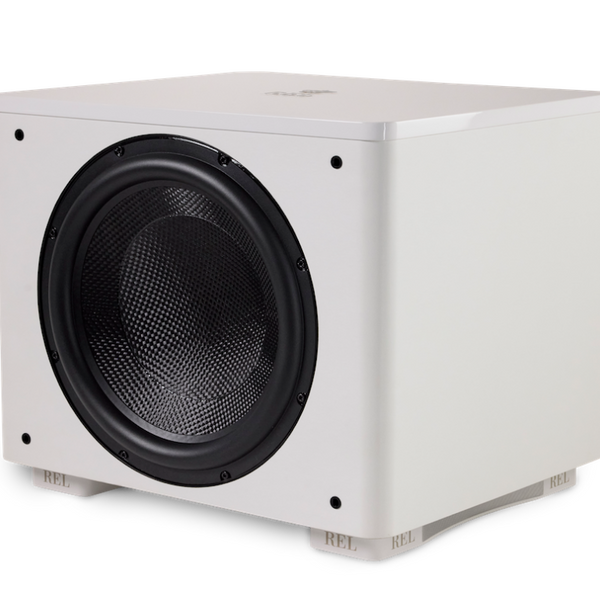 REL HT1510 Subwoofer Weiss Frontansicht