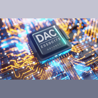 Advance Paris A-i130 Nova Hybrid-Vollverstärker Technikgrafik des ESS9017S DAC-Chips, schwarz