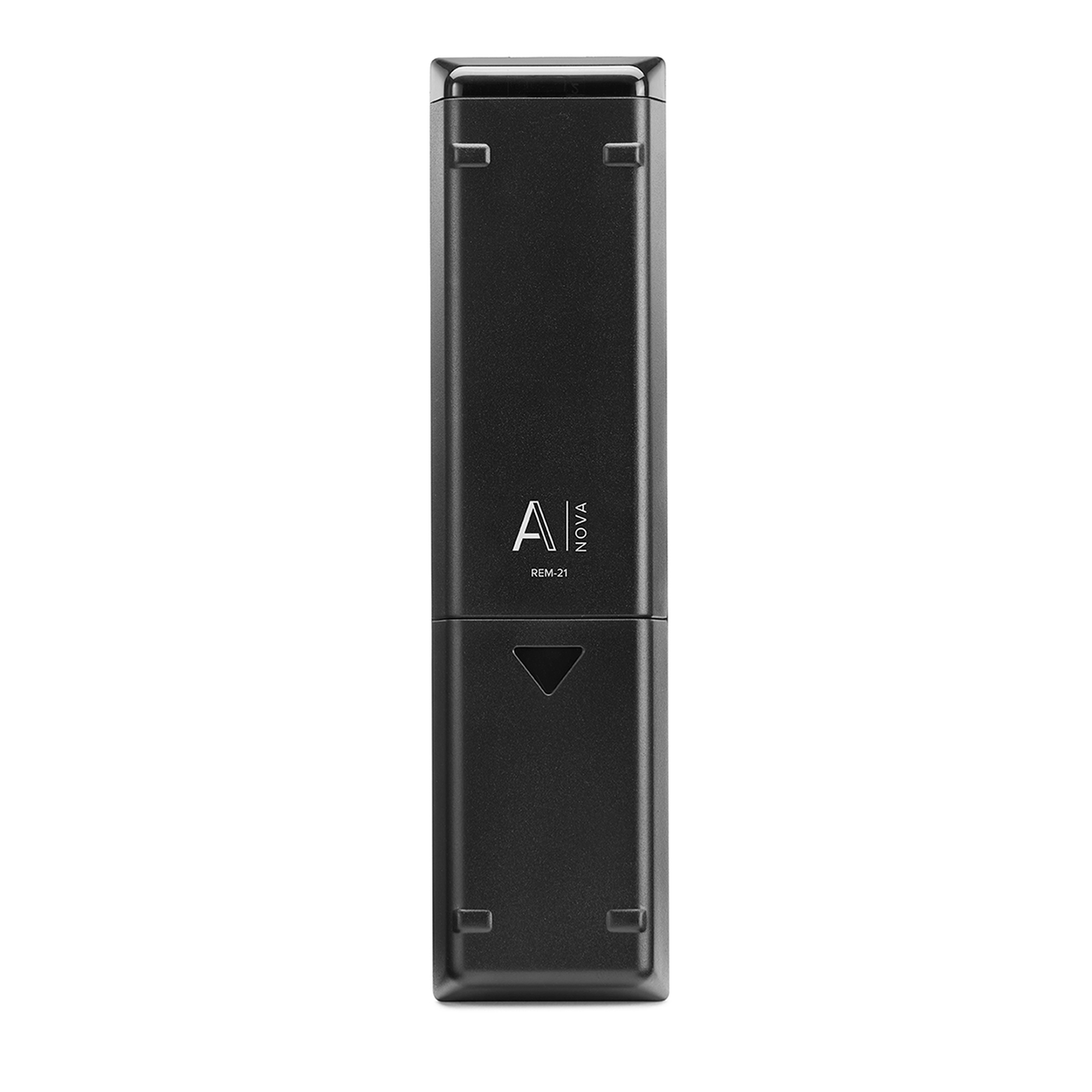 Advance Paris A-i190 Nova Hybrid-Vollverstärker Grau, Fernbedienung REM-21, Rückseite mit Batteriefach