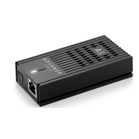 Advance Paris A-NTC Nova Streaming-Cartridge Schrägansicht mit Ethernet-Anschluss