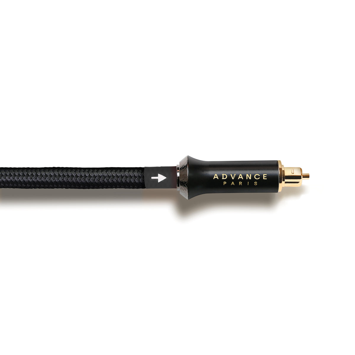 Advance Paris L-OPT1 Optisches Digitalkabel, 1 m Detailansicht mit TOSLINK-Stecker